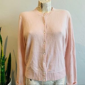 Light pink cashmere cardigan